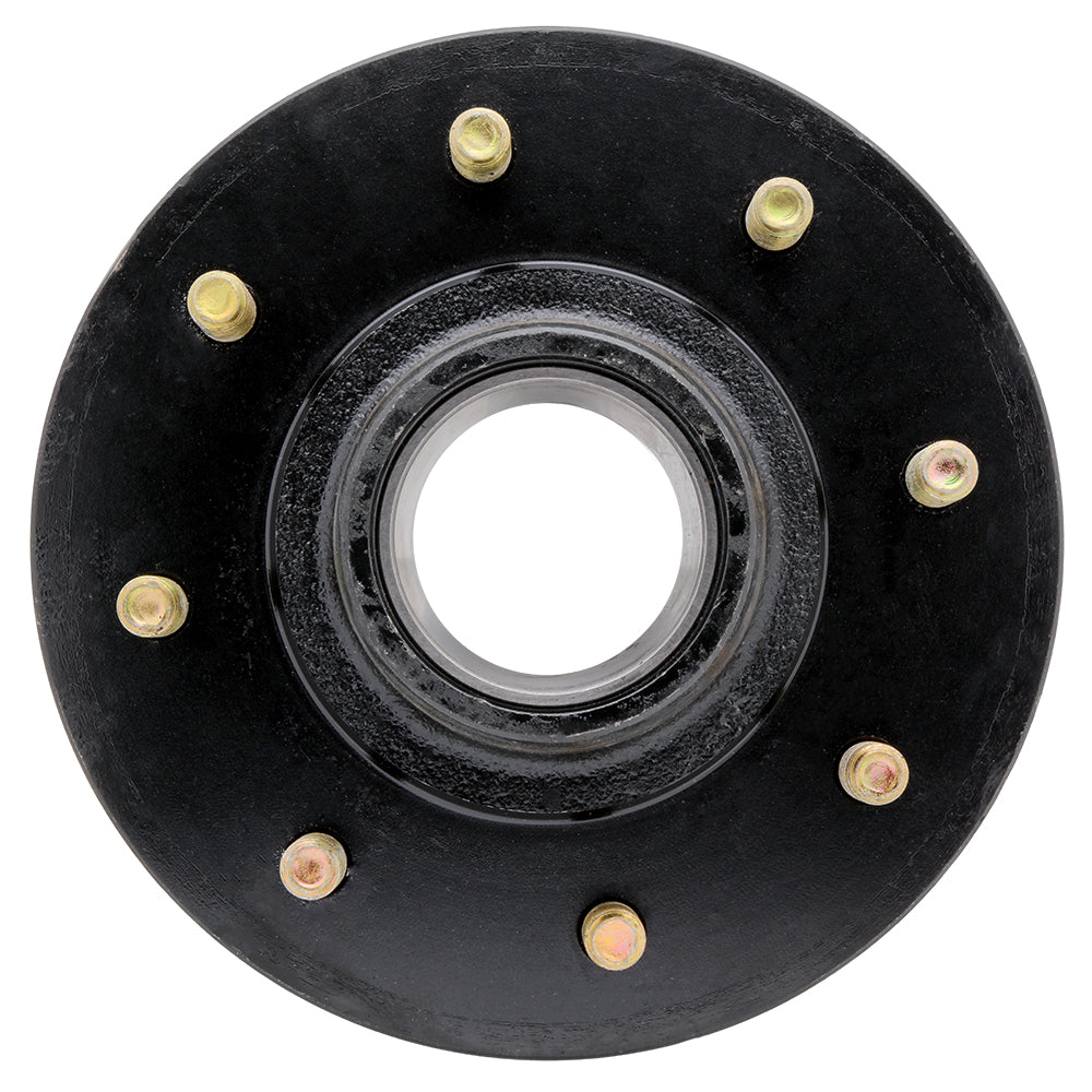 5,200-7,000 lbs Axle Idler Hub - 8 lugs on 6.5" Bolt Pattern - Races Installed on Hub: 25520, 14276 - Fits #42 Spindles