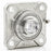 SSUCF205-16 - Stainless Steel - 1 in Square Flange SUC205-16 + SF205