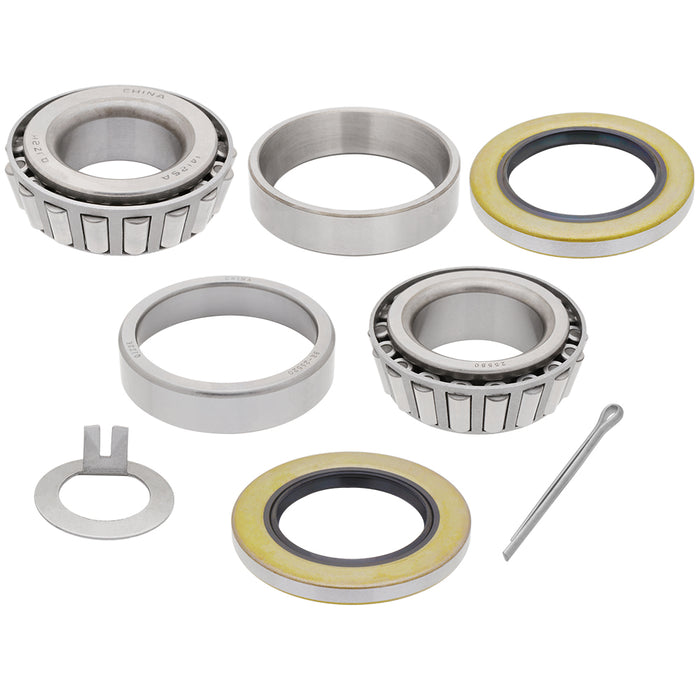 5,200-7,000 lbs Trailer Axle Repair Kit - Bearing Sets: 14125A/14276, 25580/25520 - Oil Seals: 10-10, 10-36 - Fits D42 Spindle