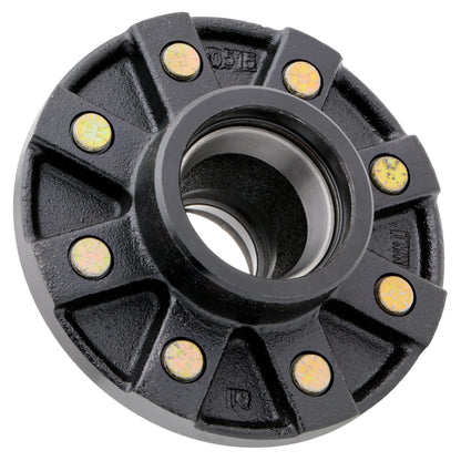 5,200-7,000 lbs Axle Idler Hub - 8 lugs on 6.5" Bolt Pattern - Races Installed on Hub: 25520, 14276 - Fits #42 Spindles