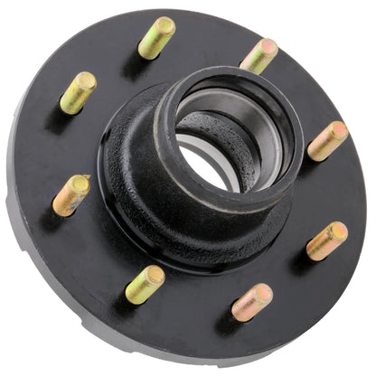 5,200-7,000 lbs Axle Idler Hub - 8 lugs on 6.5" Bolt Pattern - Races Installed on Hub: 25520, 14276 - Fits #42 Spindles