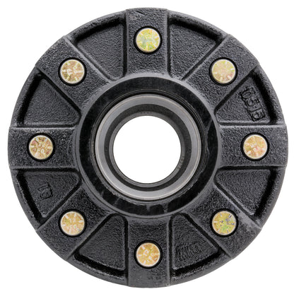 5,200-7,000 lbs Axle Idler Hub - 8 lugs on 6.5" Bolt Pattern - Races Installed on Hub: 25520, 14276 - Fits #42 Spindles