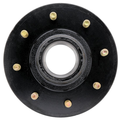 5,200-7,000 lbs Axle Idler Hub - 8 lugs on 6.5" Bolt Pattern - Races Installed on Hub: 25520, 14276 - Fits #42 Spindles