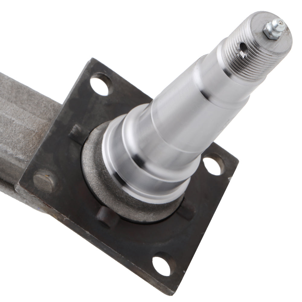 Spindle #84 - 4" Drop - E-Z Lube Weld-On with Brake Flange - 3,500 lbs Trailer Axle