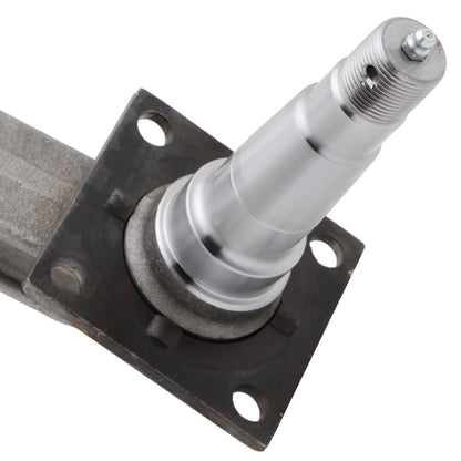 Spindle #84 - 4" Drop - E-Z Lube Weld-On with Brake Flange - 3,500 lbs Trailer Axle