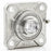 SSUCF206-19 - Stainless Steel - 1.1875 in Square Flange Unit